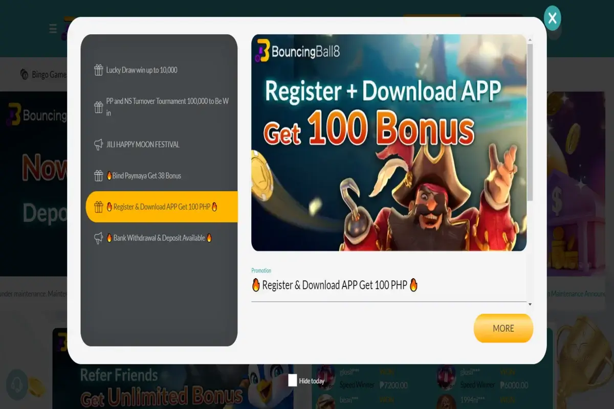 BouncingBall8 Casino Bonus