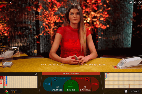 live baccarat evolution gaming 1 1 
